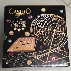Casino Night Classic Bingo Set NIB